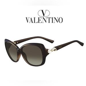 Valentino | Women’s Elegant Brown Sunglasses with Bow Detail V639S 210